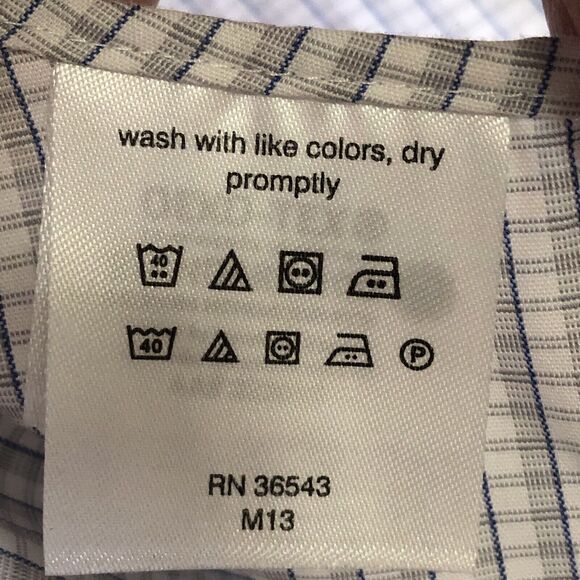 Calvin Klein Men's Infinite Non-Iron Slim Fit Stretch Collar Size 17 34/35 XL - Picture 11 of 14